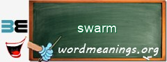 WordMeaning blackboard for swarm